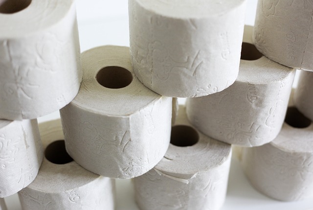 Eco-friendly toilet paper and hand sanitizer dispensers