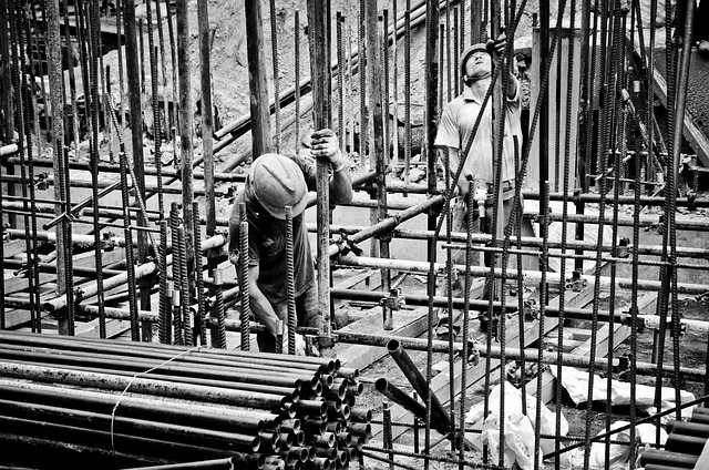 Portable Toilet Construction Site